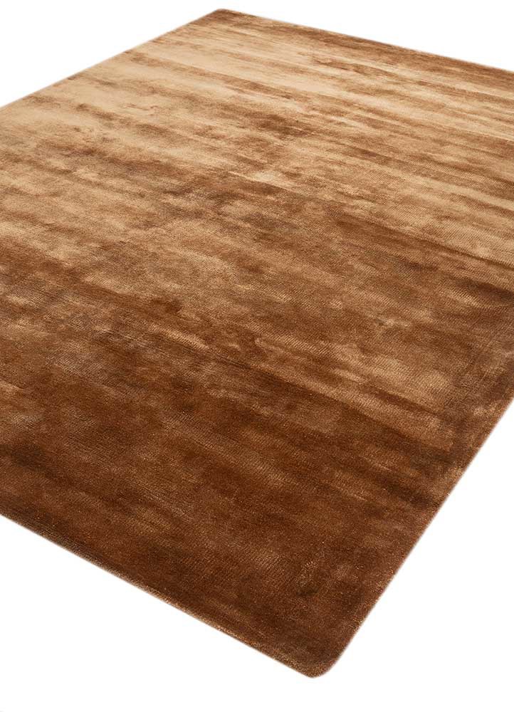 cera red and orange viscose hand tufted Rug - FoldShot