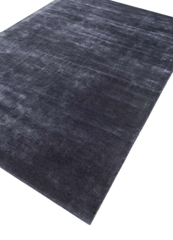 cera blue viscose hand tufted Rug - FoldShot