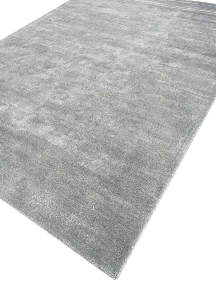 cera blue viscose hand tufted Rug - FoldShot