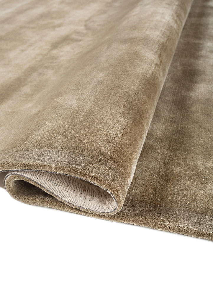 cera green viscose hand tufted Rug - FoldShot