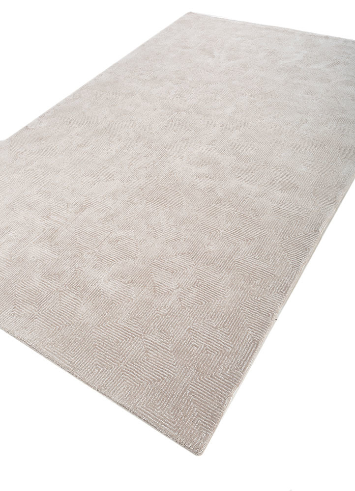 cera ivory viscose hand tufted Rug - FoldShot