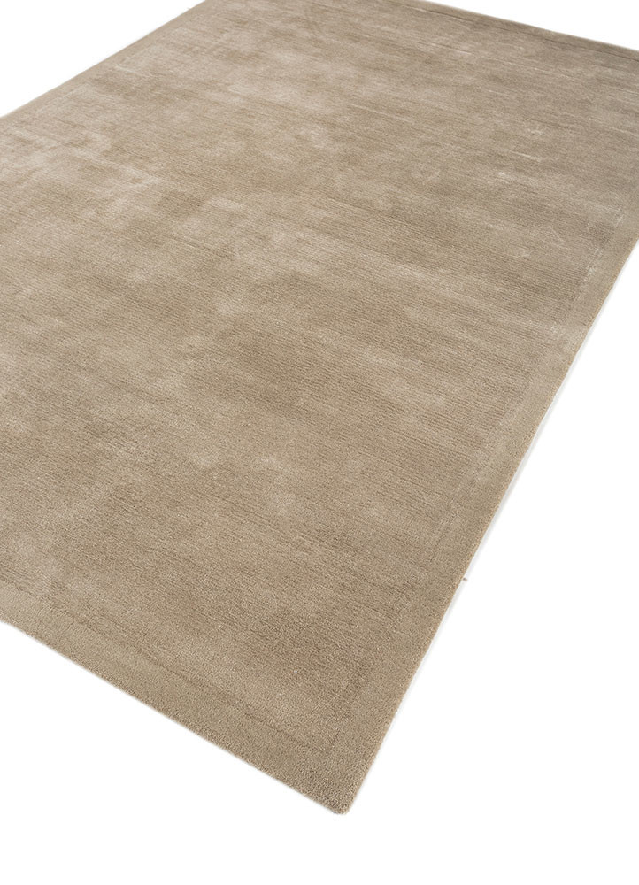 cera beige and brown wool and viscose hand tufted Rug - FoldShot