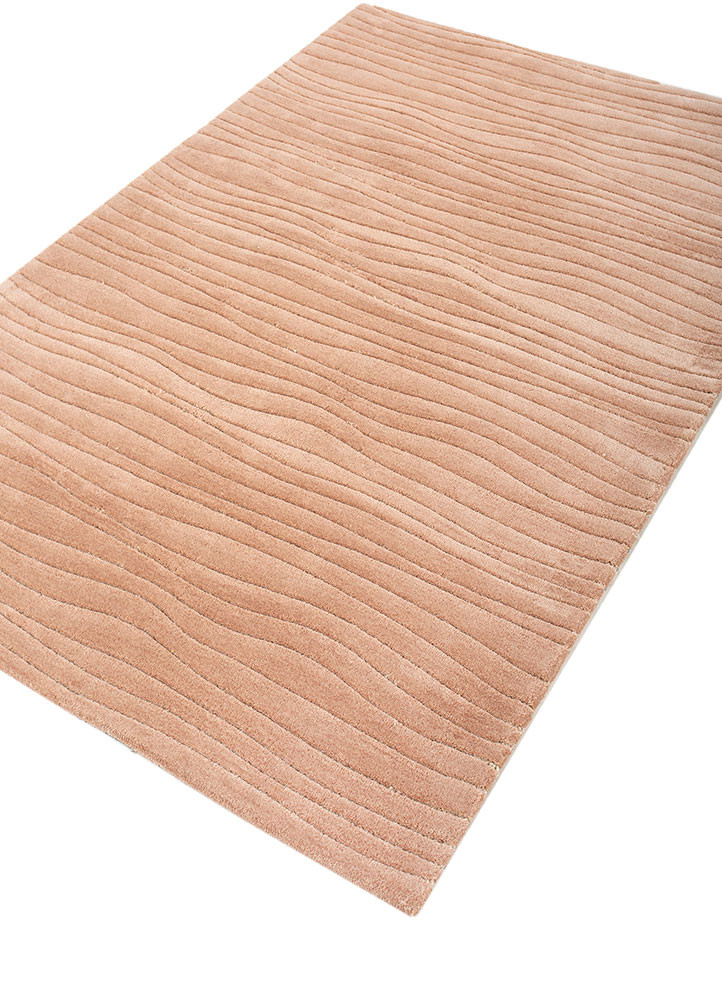 cera red and orange wool hand tufted Rug - FoldShot