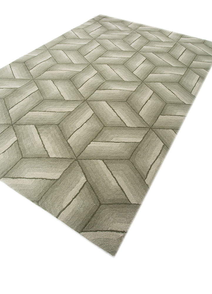chroma blue wool hand tufted Rug - FoldShot chroma blue wool hand tufted Rug - FoldShot