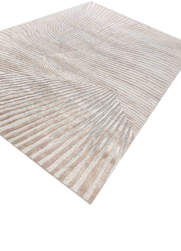 lucid ivory wool and viscose hand tufted Rug - FoldShot lucid ivory wool and viscose hand tufted Rug - FoldShot