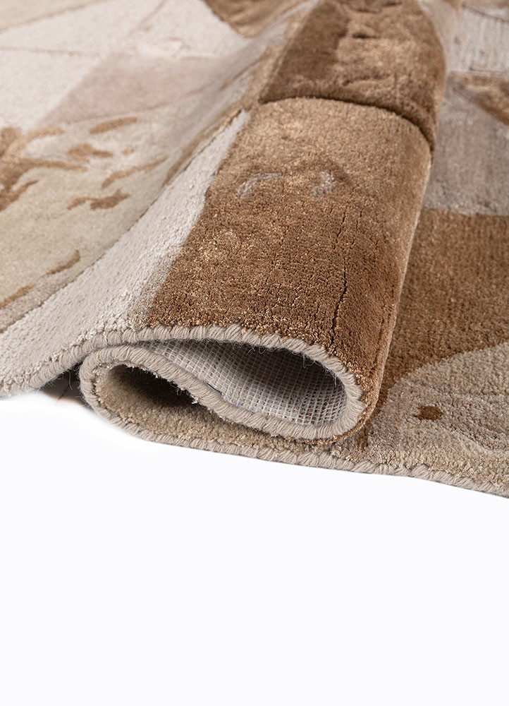 genesis ivory wool and viscose hand tufted Rug - FoldShot