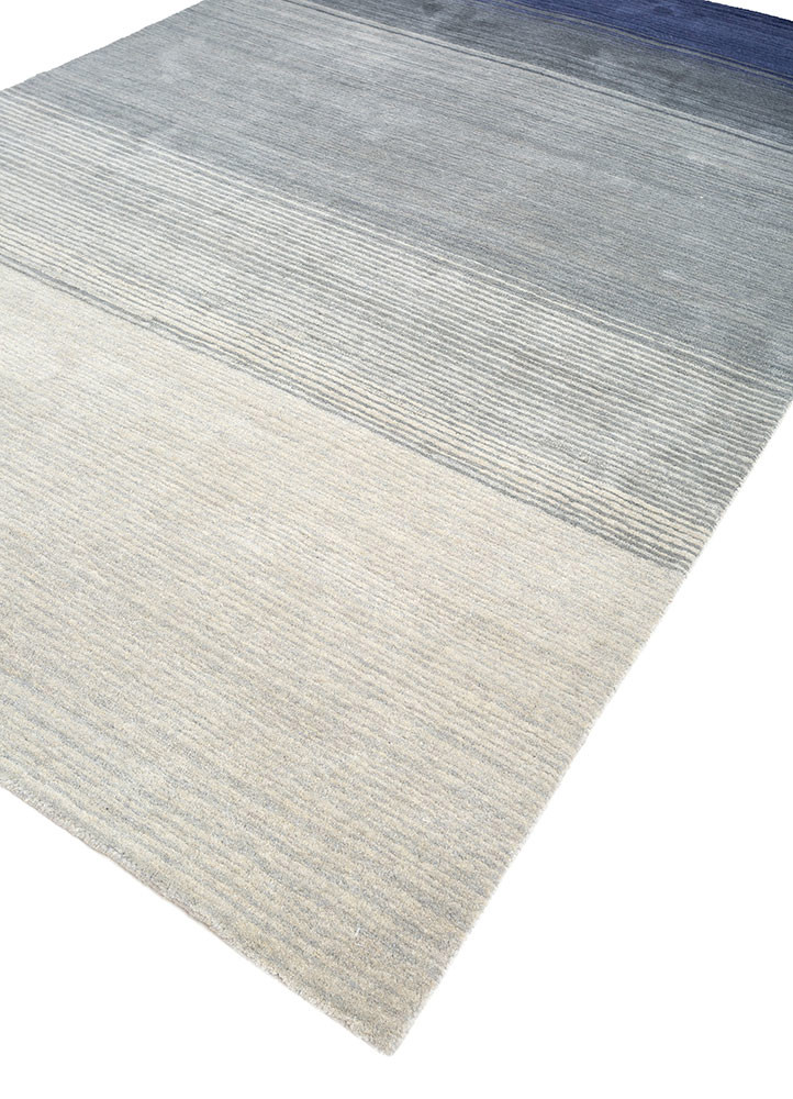 white noise blue wool hand tufted Rug - FoldShot white noise blue wool hand tufted Rug - FoldShot