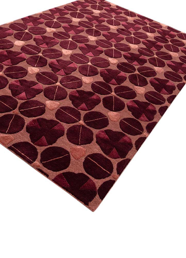 jaipur wunderkammer red and orange wool and viscose hand tufted Rug - FoldShot jaipur wunderkammer red and orange wool and viscose hand tufted Rug - FoldShot