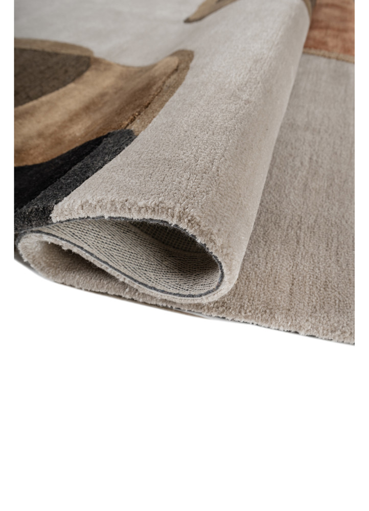 joy ivory wool and viscose hand tufted Rug - FoldShot joy ivory wool and viscose hand tufted Rug - FoldShot
