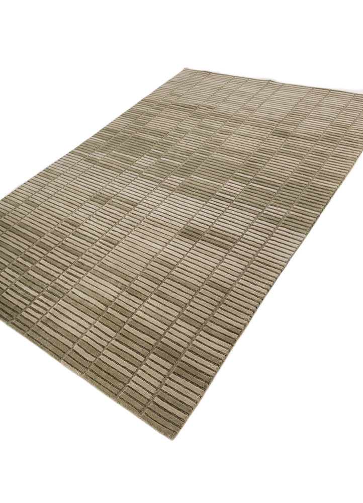wild wanderlust green wool hand tufted Rug - FoldShot wild wanderlust green wool hand tufted Rug - FoldShot