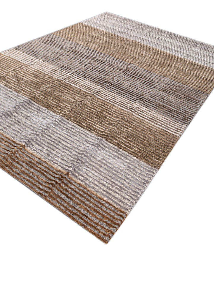 pathways grey and black wool and viscose hand tufted Rug - FoldShot pathways grey and black wool and viscose hand tufted Rug - FoldShot