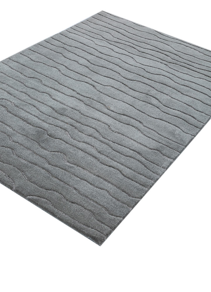 cera blue wool and viscose hand tufted Rug - FoldShot cera blue wool and viscose hand tufted Rug - FoldShot