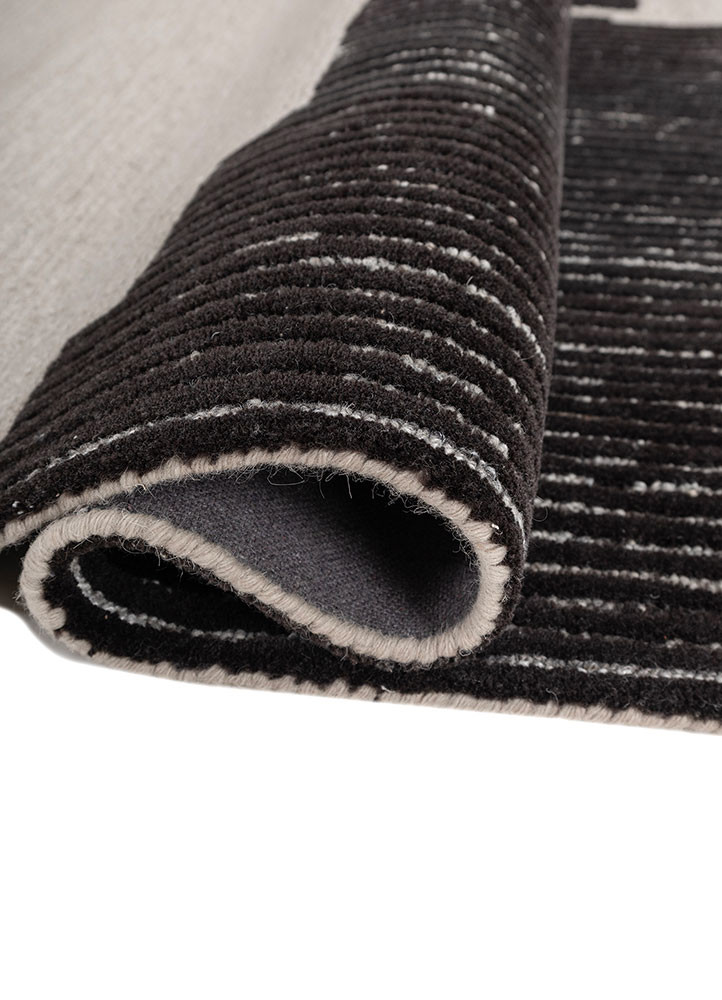 pathways beige and brown wool and viscose hand tufted Rug - FoldShot