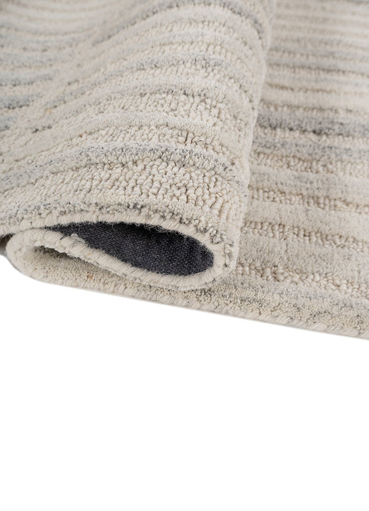 pathways grey and black wool hand tufted Rug - FoldShot pathways grey and black wool hand tufted Rug - FoldShot