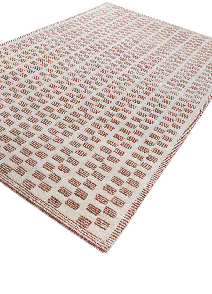 pathways beige and brown wool hand tufted Rug - FoldShot pathways beige and brown wool hand tufted Rug - FoldShot