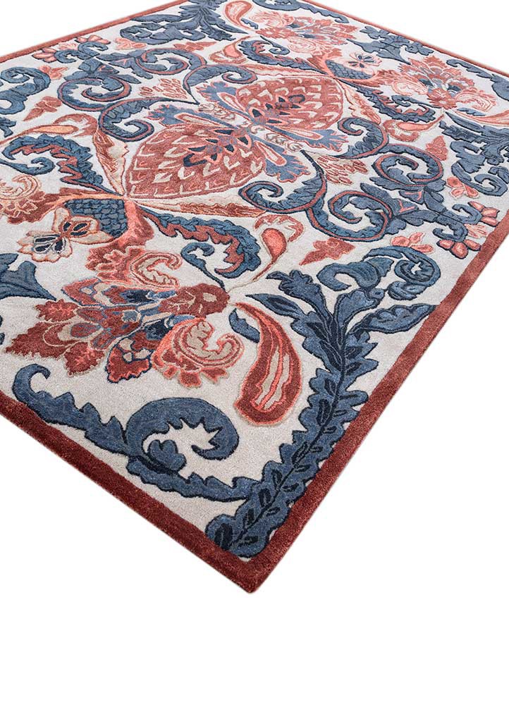 bodhi ivory wool and viscose hand tufted Rug - FoldShot