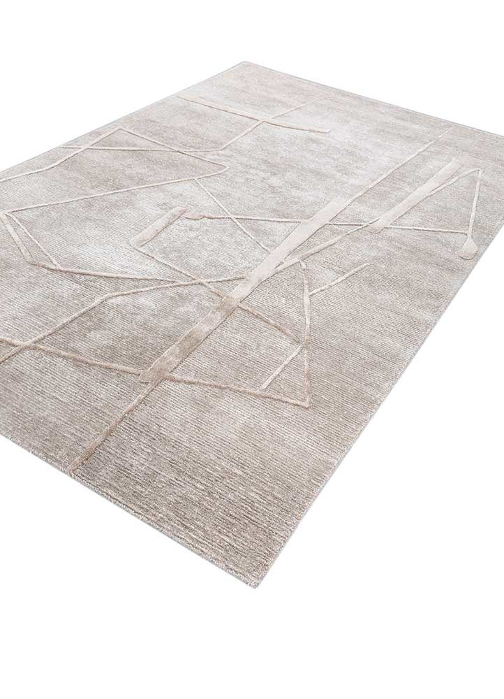 infini grey and black wool and viscose hand tufted Rug - FoldShot infini grey and black wool and viscose hand tufted Rug - FoldShot