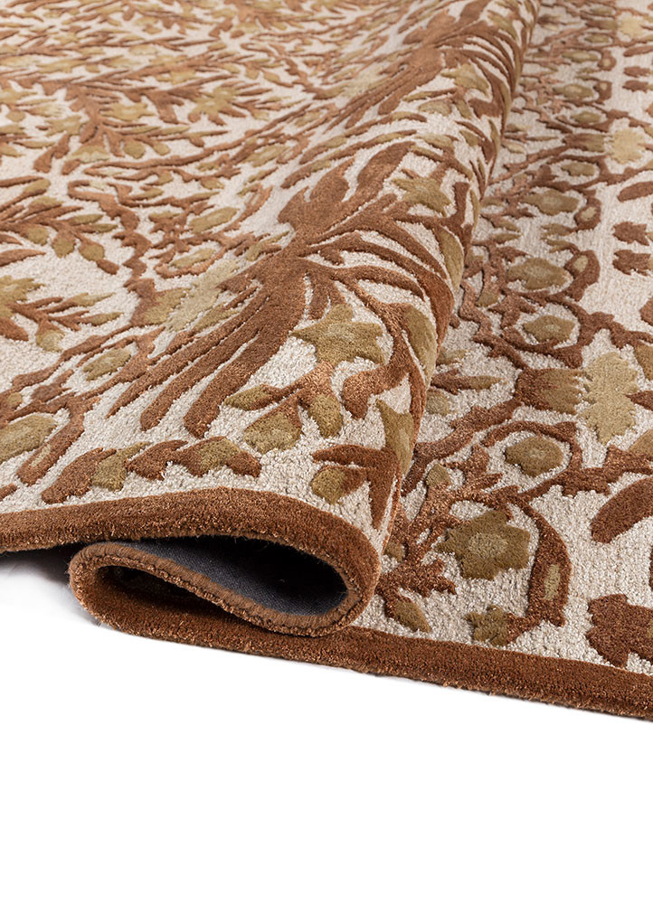 bodhi ivory wool and viscose hand tufted Rug - FoldShot