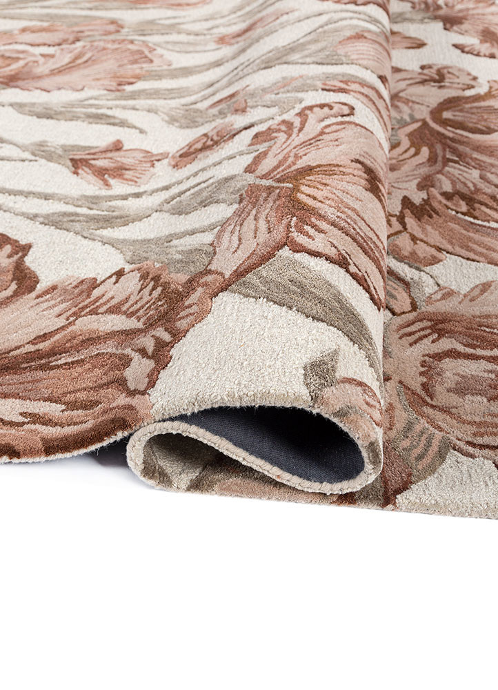 nebulora ivory wool and viscose hand tufted Rug - FoldShot