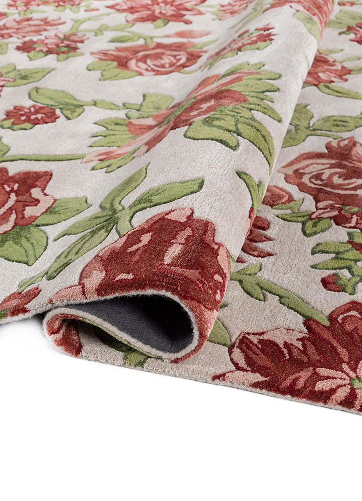 hacienda ivory wool and viscose hand tufted Rug - FoldShot hacienda ivory wool and viscose hand tufted Rug - FoldShot
