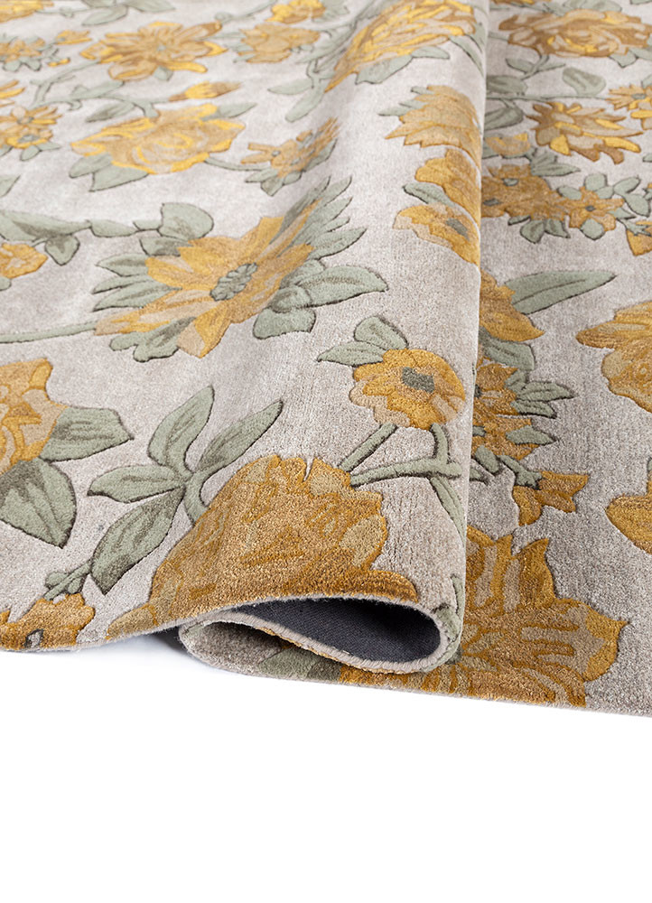 hacienda ivory wool and viscose hand tufted Rug - FoldShot hacienda ivory wool and viscose hand tufted Rug - FoldShot