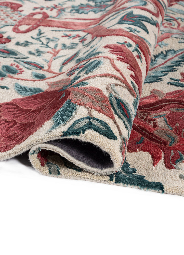 bodhi ivory wool and viscose hand tufted Rug - FoldShot