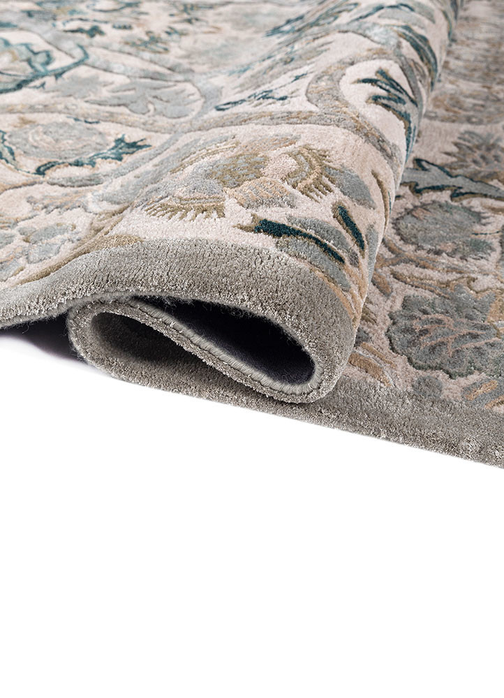 bodhi ivory wool and viscose hand tufted Rug - FoldShot