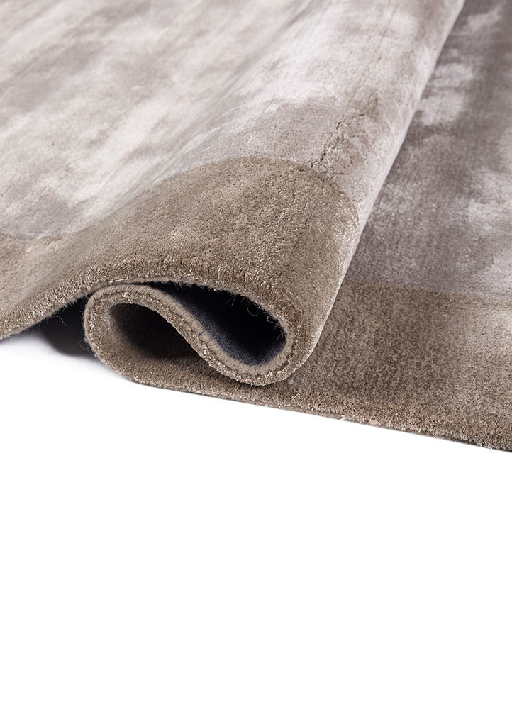 cera beige and brown wool and viscose hand tufted Rug - FoldShot