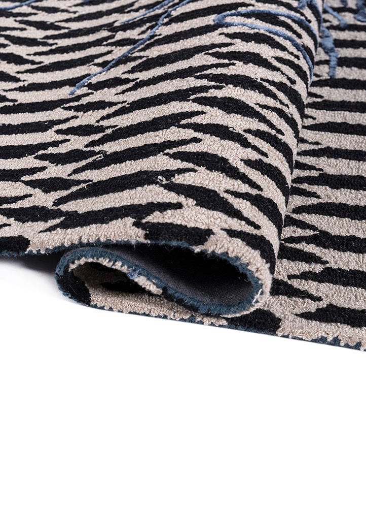 adrift blue wool and viscose hand tufted Rug - FoldShot adrift blue wool and viscose hand tufted Rug - FoldShot