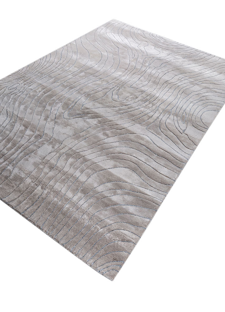 cera grey and black viscose hand tufted Rug - FoldShot cera grey and black viscose hand tufted Rug - FoldShot