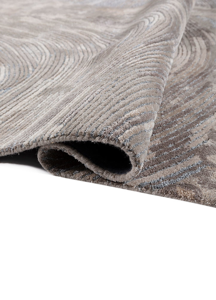 white noise grey and black wool and viscose hand tufted Rug - FoldShot white noise grey and black wool and viscose hand tufted Rug - FoldShot