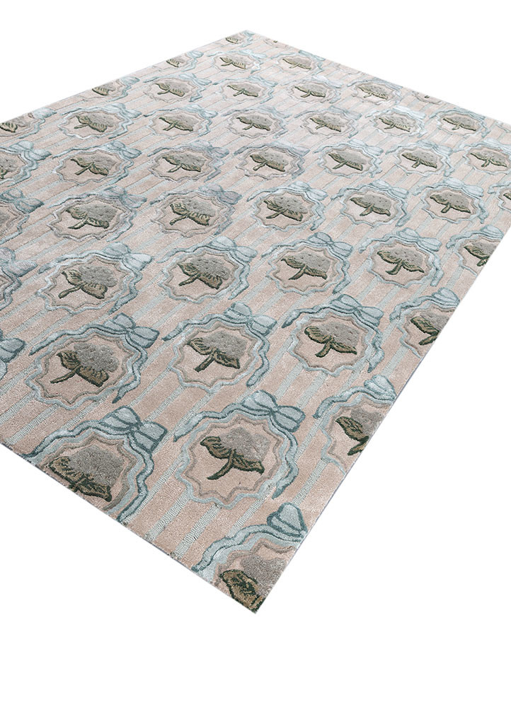 confetti ivory wool and viscose hand tufted Rug - FoldShot