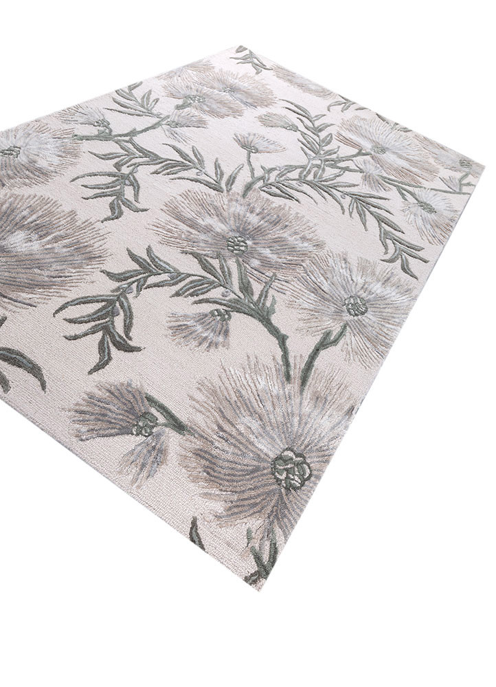 hacienda ivory wool and viscose hand tufted Rug - FoldShot hacienda ivory wool and viscose hand tufted Rug - FoldShot