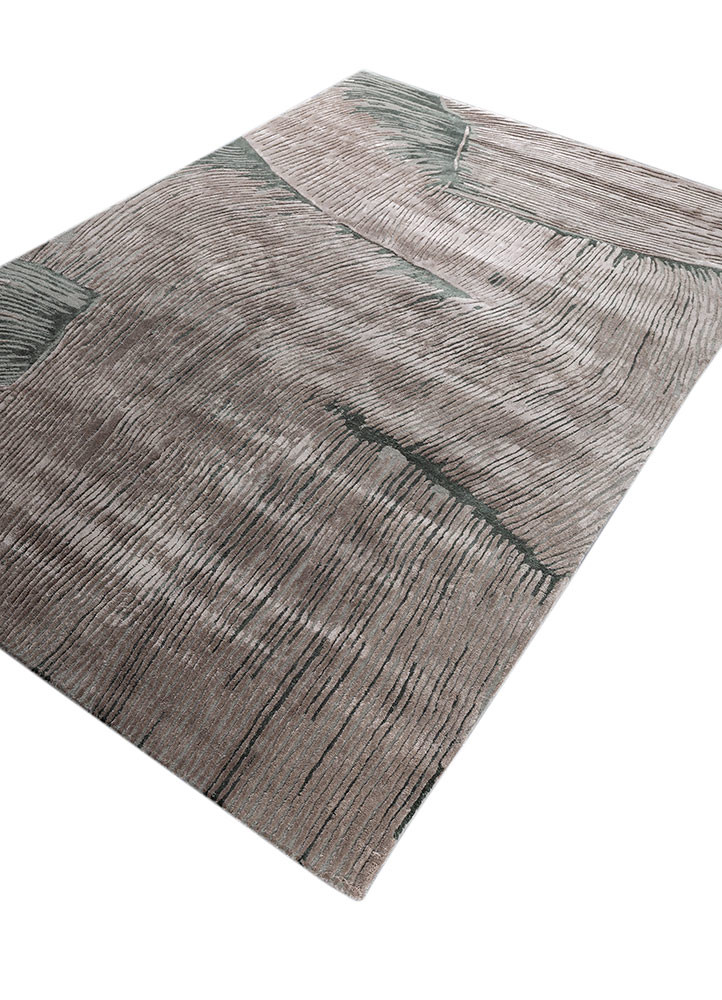 lucid beige and brown wool and viscose hand tufted Rug - FoldShot lucid beige and brown wool and viscose hand tufted Rug - FoldShot