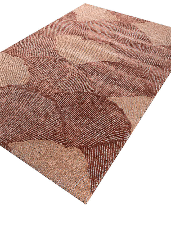 aurelia red and orange wool and viscose hand tufted Rug - FoldShot aurelia red and orange wool and viscose hand tufted Rug - FoldShot