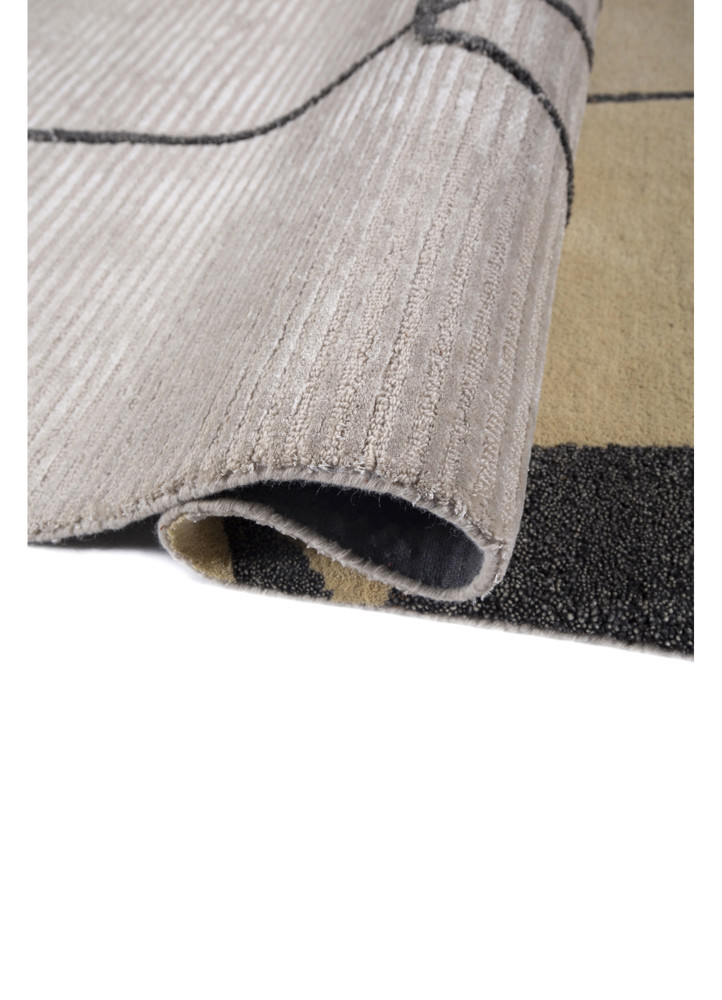 modo ivory wool and viscose hand tufted Rug - FoldShot modo ivory wool and viscose hand tufted Rug - FoldShot