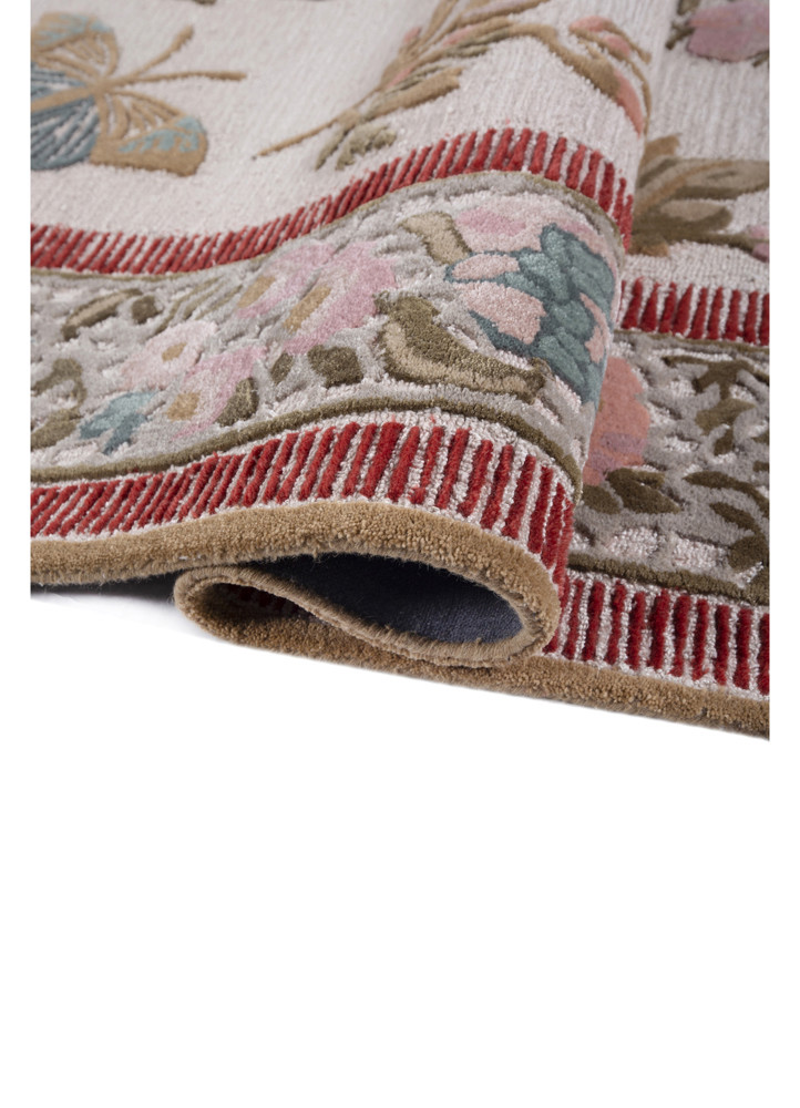 aurelia ivory wool and viscose hand tufted Rug - FoldShot aurelia ivory wool and viscose hand tufted Rug - FoldShot