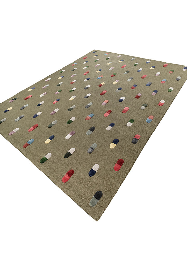 placebo green wool and viscose hand tufted Rug - FoldShot placebo green wool and viscose hand tufted Rug - FoldShot