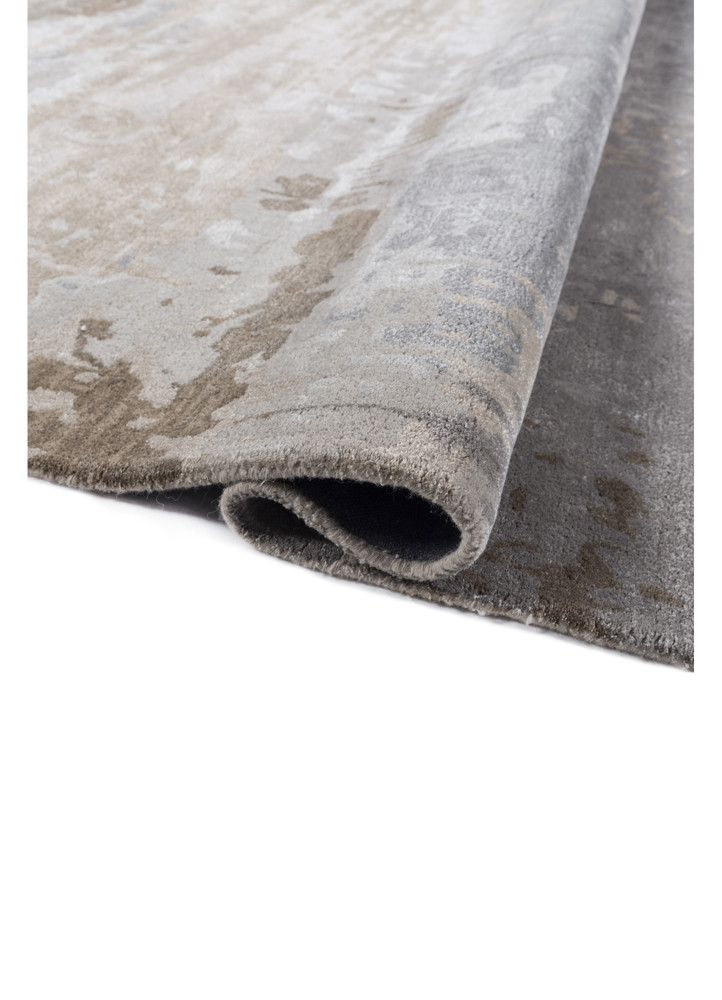 genesis ivory wool and viscose hand tufted Rug - FoldShot genesis ivory wool and viscose hand tufted Rug - FoldShot