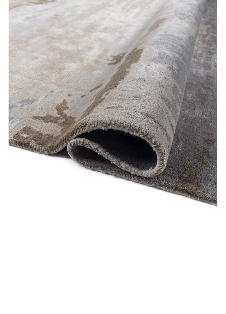genesis ivory wool and viscose hand tufted Rug - FoldShot genesis ivory wool and viscose hand tufted Rug - FoldShot