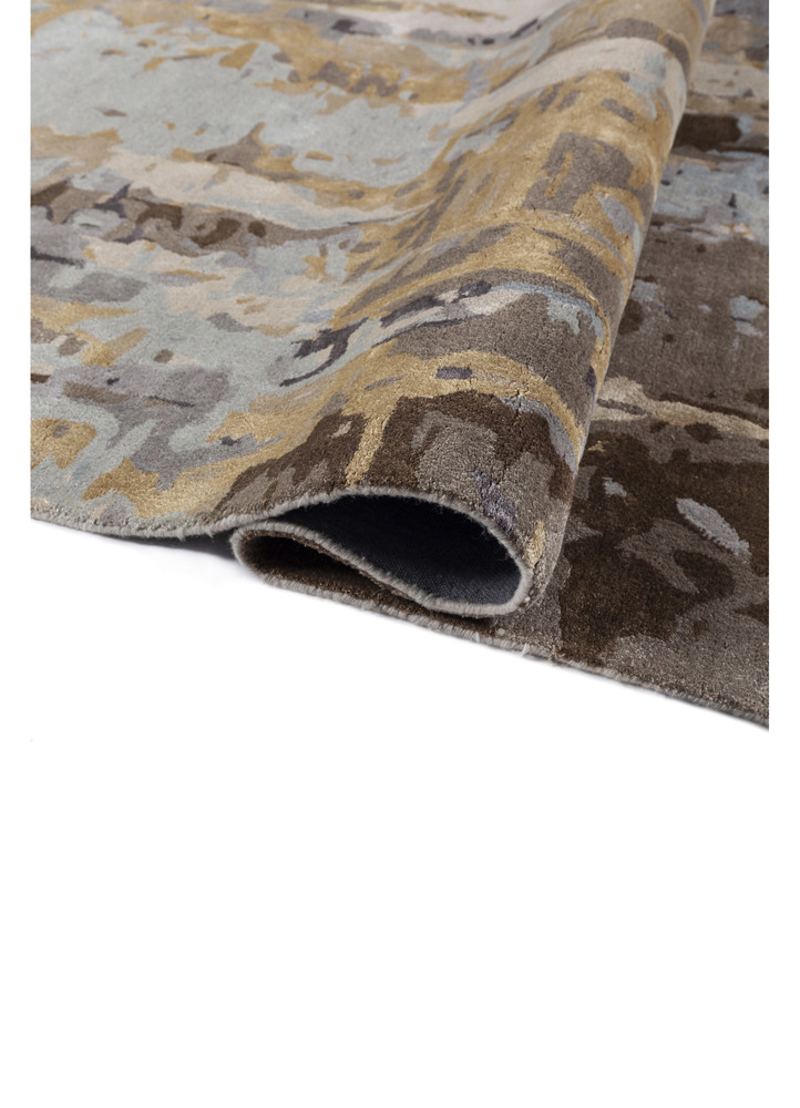 genesis ivory wool and viscose hand tufted Rug - FoldShot genesis ivory wool and viscose hand tufted Rug - FoldShot