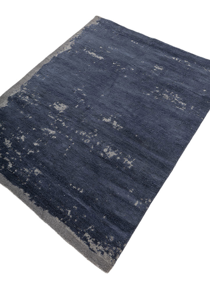 entropy blue polyester hand knotted Rug - FoldShot entropy blue polyester hand knotted Rug - FoldShot