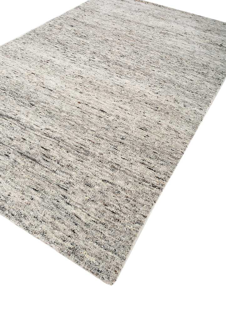 hula ivory wool hand knotted Rug - FoldShot