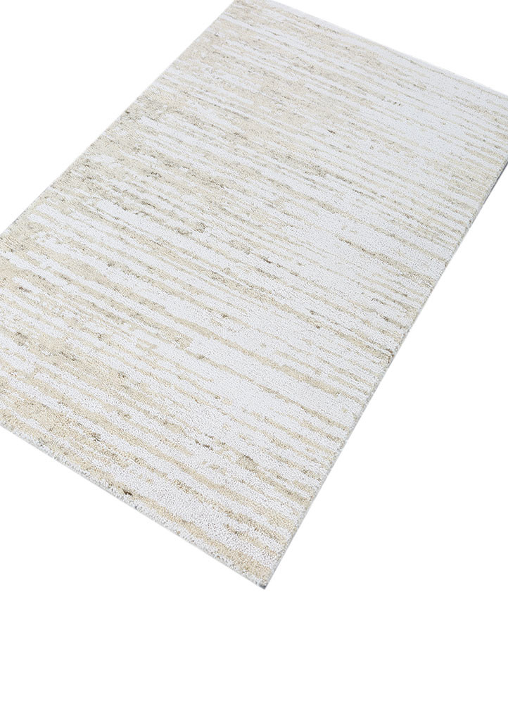 aprezo ivory wool hand knotted Rug - FoldShot aprezo ivory wool hand knotted Rug - FoldShot
