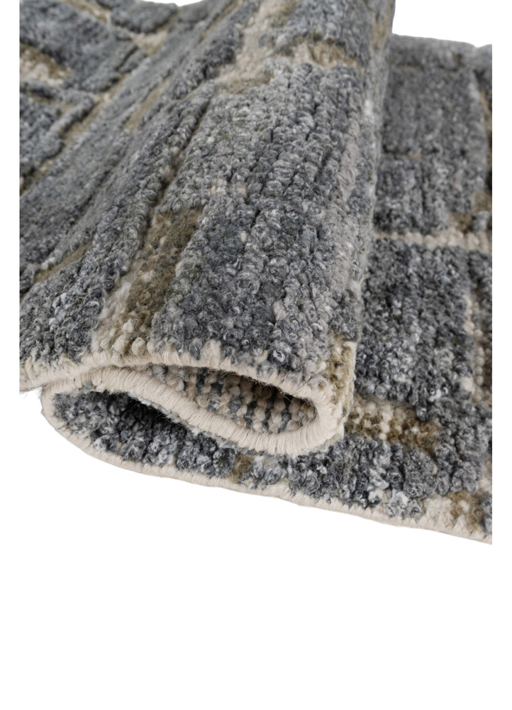 aprezo blue acrylic hand knotted Rug - FoldShot aprezo blue acrylic hand knotted Rug - FoldShot