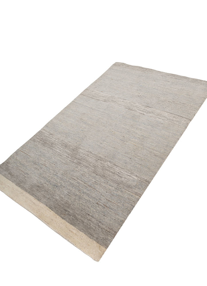 aprezo grey and black wool and silk hand knotted Rug - FoldShot aprezo grey and black wool and silk hand knotted Rug - FoldShot