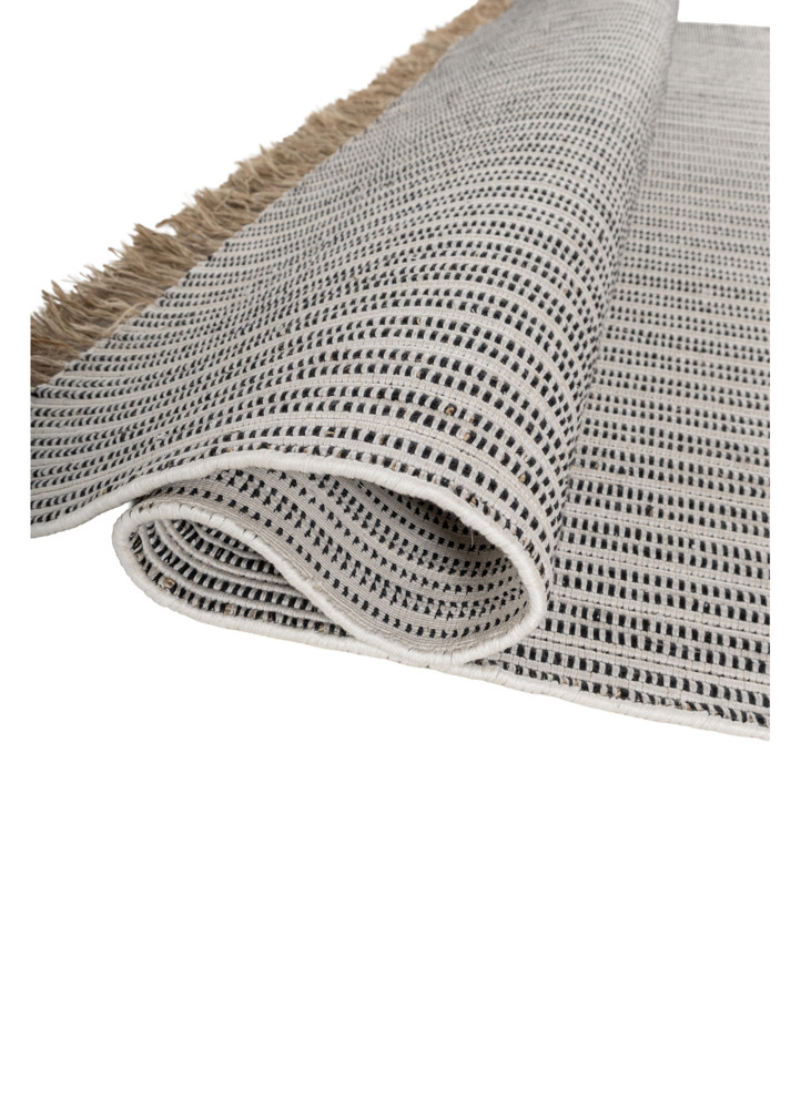 aprezo ivory bamboo silk hand loom Rug - FoldShot