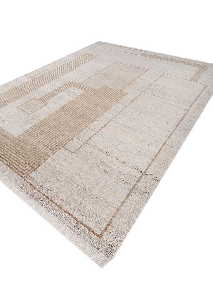 blythe ivory afghan wool hand knotted Rug - FoldShot blythe ivory afghan wool hand knotted Rug - FoldShot