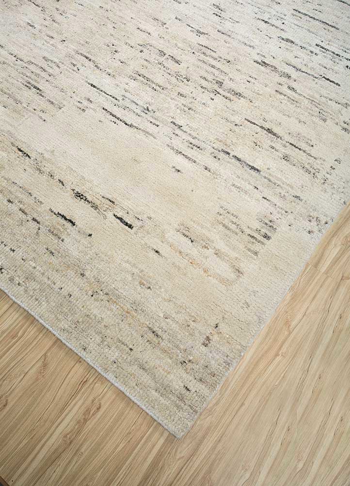 manifest ivory wool hand knotted Rug - FoldShot