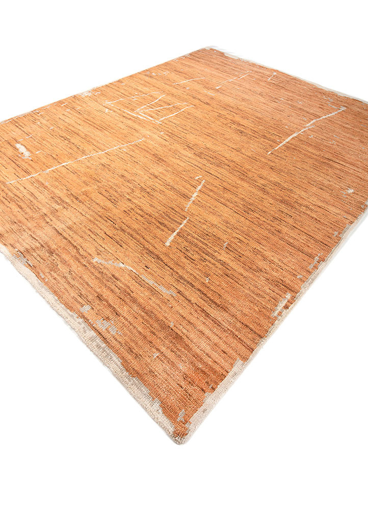 entropy red and orange wool hand knotted Rug - FoldShot entropy red and orange wool hand knotted Rug - FoldShot